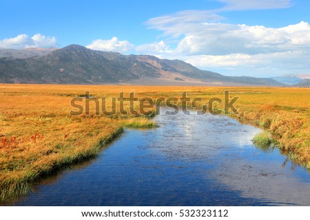 Robinson creek near Twin lakes recreation area in Sierra Nevada mountains