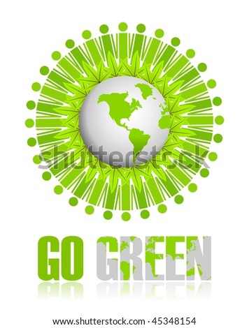 go green wallpaper. stock photo : Go Green icon
