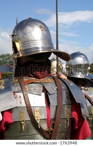 Roman soldier who would march on the Roman Wall in Northumberland as part of the Roman Army
