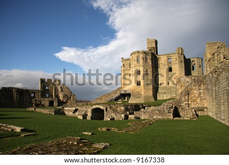 Warkworth Castle in Northumberland is full of history where battles have been won and lost to gain ownership of this magnificent property
