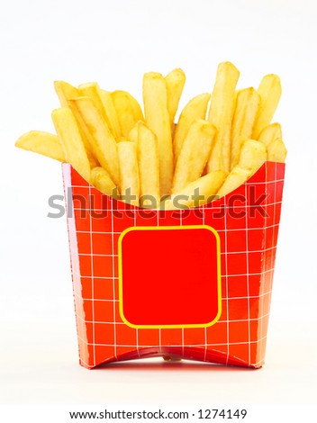 french fries on white french fries on white