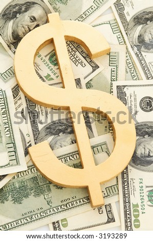 US dollars and dollar sign background for your use