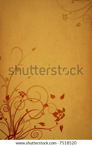stock photo : ornament designs on paper background