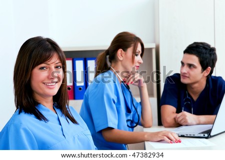 medical teamwork concept with doctors at the hospital