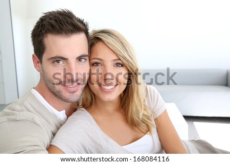 Portrait of smiling thirty-year-old couple