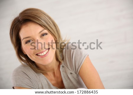 Portrait of smiling middle-aged woman