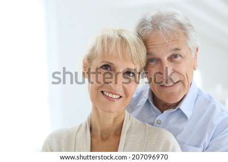 Portrait of senior and happy senior couple