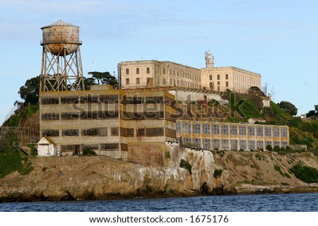stock photo Alcatraz Island San Francisco California