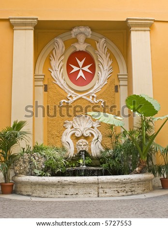 small fountain in rome