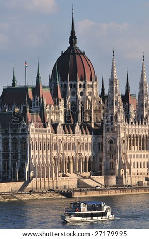 The Hungarian Parliament is the third largest parliament building in Europe.