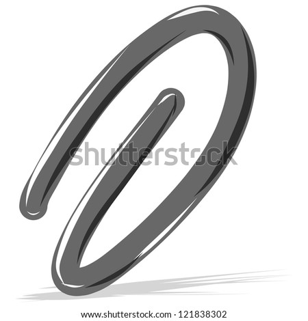 Paper Clip Cartoon Sketch Vector Illustration - 121838302 : Shutterstock