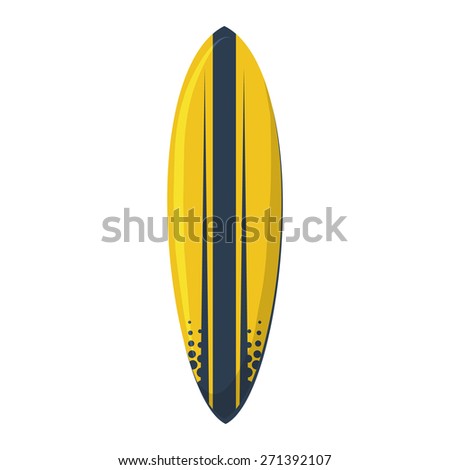 Surfing board. Isolated icon pictogram. Eps 10 vector illustration.