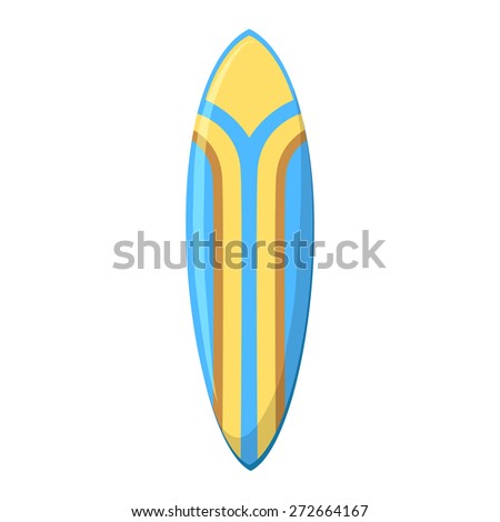 Surfing board. Isolated icon pictogram. Eps 10 vector illustration.