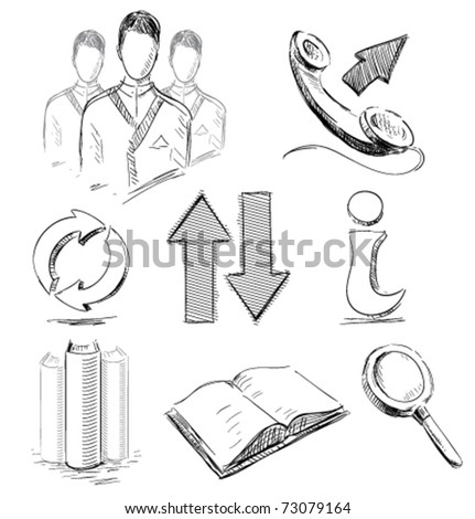 phone book icon. stock vector : Icons set