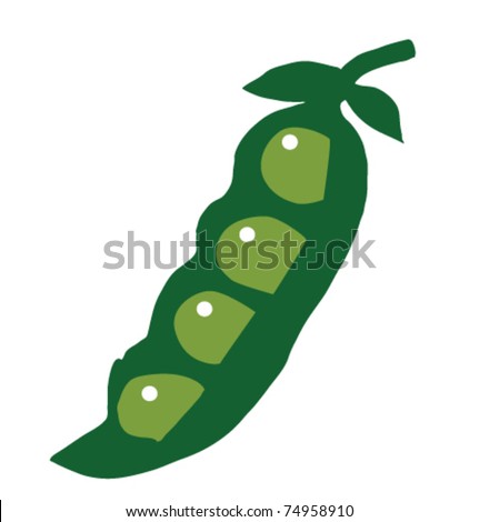 Pea Pod Cartoon