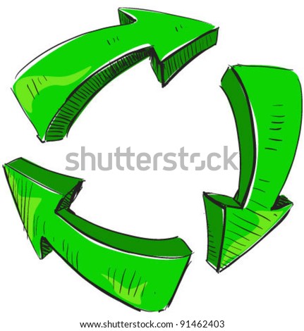 Cartoon Recycle Sign