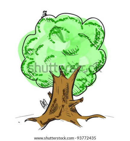 Old Cartoon Tree
