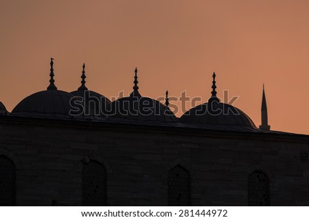 Minarets ramadan background