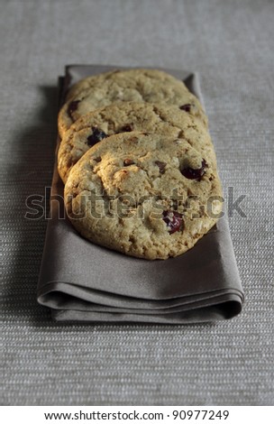 Chocolate raspberry cookies