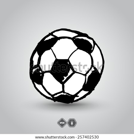 grunge soccer ball, theme sport