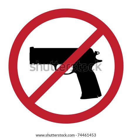 No Guns Sign