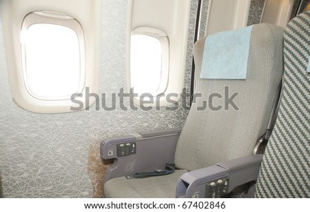 interior of the airplane