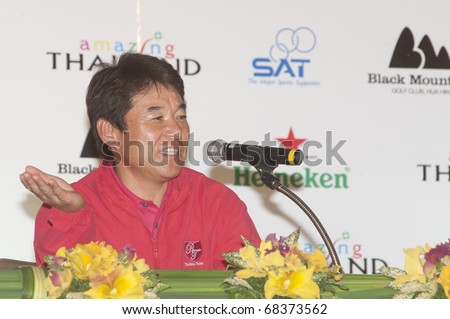 BANGKOK, THAILAND - JAN 5: Joe Ozaki. Asia Team in the Royal Trophy tournament at Sheraton Grande Sukhumvit on January 5, 2011 in Bangkok, Thailand