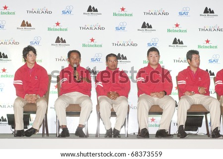 BANGKOK, THAILAND - JAN 5: Meetings and interviews. Asia Team in the Royal Trophy tournament at Sheraton Grande Sukhumvit on January 5, 2011 in Bangkok, Thailand