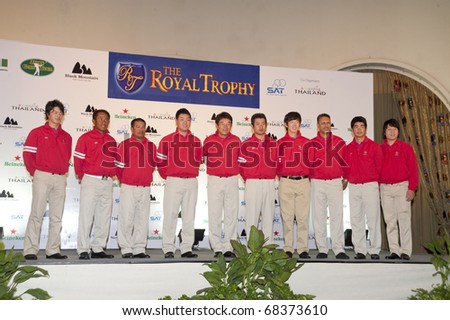 BANGKOK, THAILAND - JAN 5: conference. Asia Team,the Royal Trophy tournament at Sheraton Grande Sukhumvit on January 5, 2011 in Bangkok, Thailand