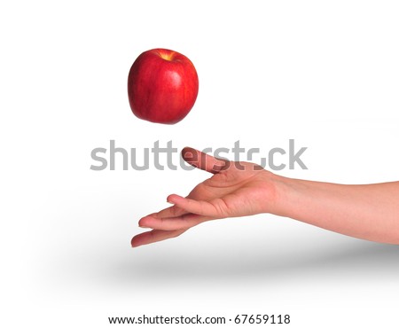 Φιλαράκια! - Σελίδα 4 Stock-photo-hand-throwing-apple-67659118