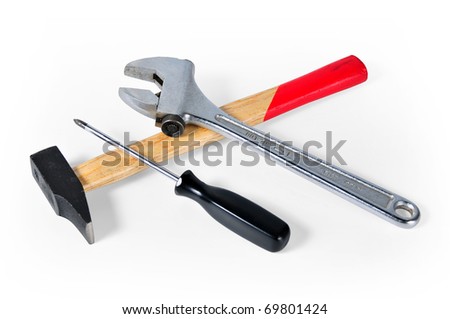 first plane of tools with white bottom