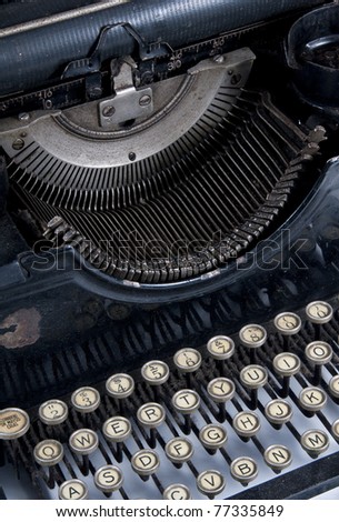 first plane of old typewriter