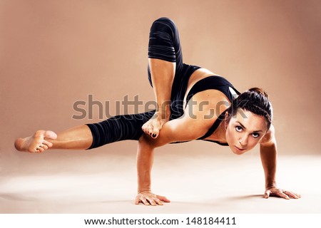 Beautiful Sporty Woman Is Working Out