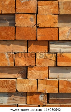Background or texture: Stacked wood blocks showing end grain