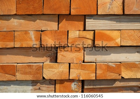 Background or texture: Stacked wood blocks showing end grain
