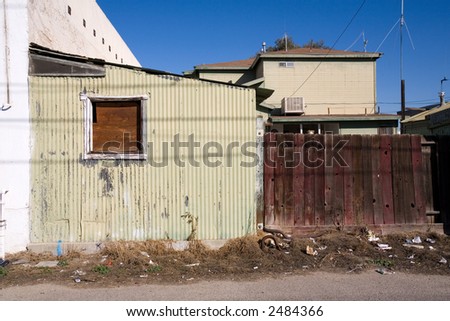 Living Quarters in Urban Blight, Central California