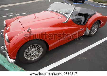 Sport Cars on The Triumph Tr 3 Was A Popular Sports Car Of The 1950s And 1960s Stock