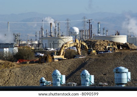 Modern industrial technology: Water pumps, construction machinery, electrical power transmission and oil refinery