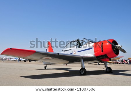 CA-25 Winjeel Australian primary trainer aircraft on the ramp