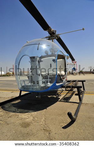 A small two-place helicopter is useful for a variety of tasks