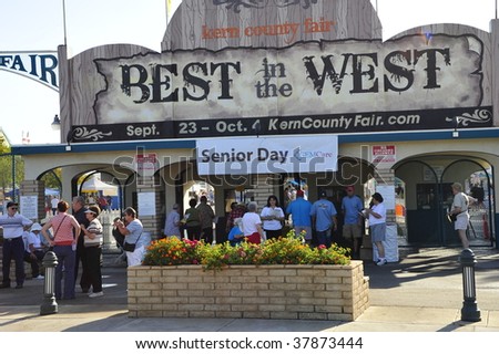 BAKERSFIELD, CA - SEPTEMBER 25: It was Senior Day at the Kern County Fair where admission was free for the over 55 crowd on September 25, 2009, in Bakersfield, California .