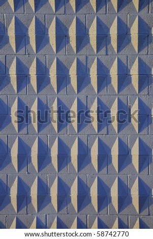 Background, texture or abstract: Decorative concrete block wall (high contrast version)
