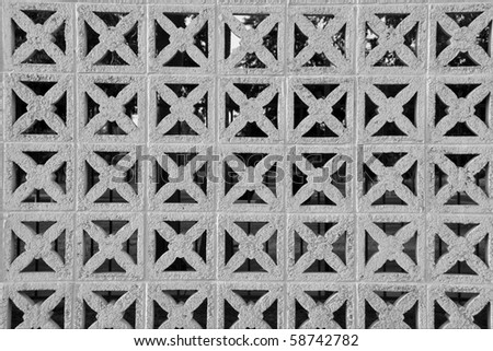 Background, texture or abstract: Decorative screen block wall