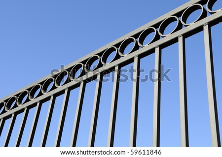 Background or texture: Decorative black wrought iron fence