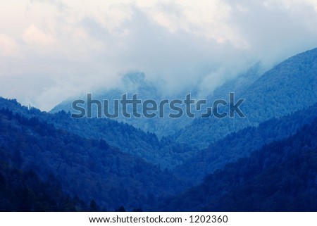 Frosty Mountains - Great Smoky Mountains Nat. Park, USA.