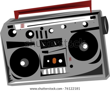 Cartoon Ghetto Blaster