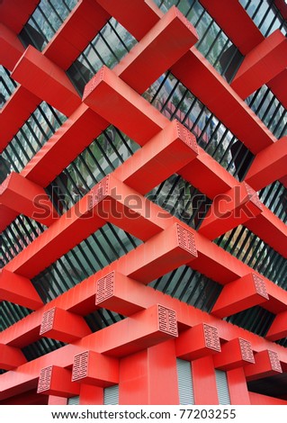 red Building corner