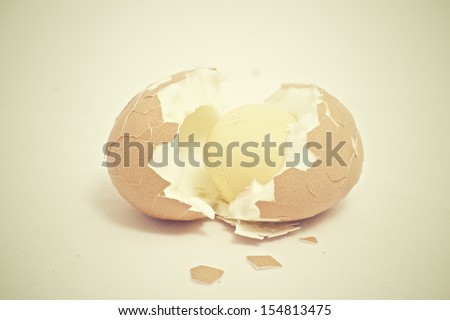 Broken egg with sticking plaster  Xray