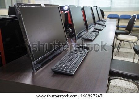 Computer training room.