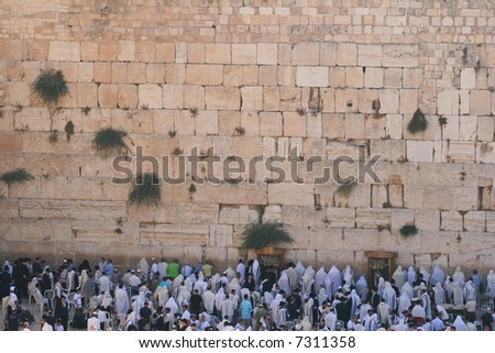 The Wailing Wall (western wall) , Jerusalem, Israel